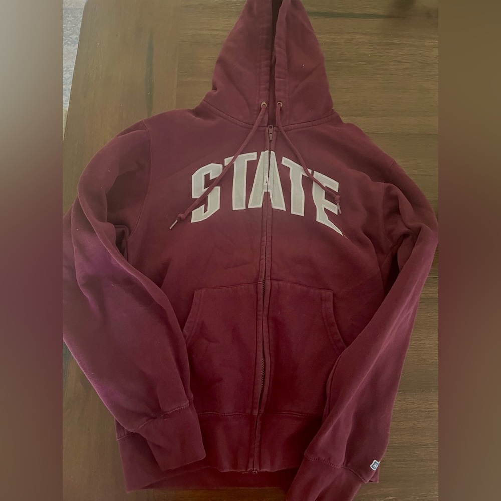 Mississippi State oversized zip up
